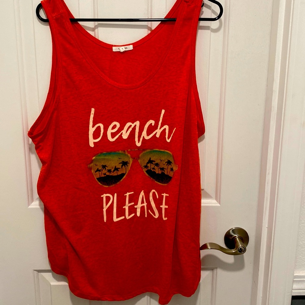 Coral colored Tank Top size 1